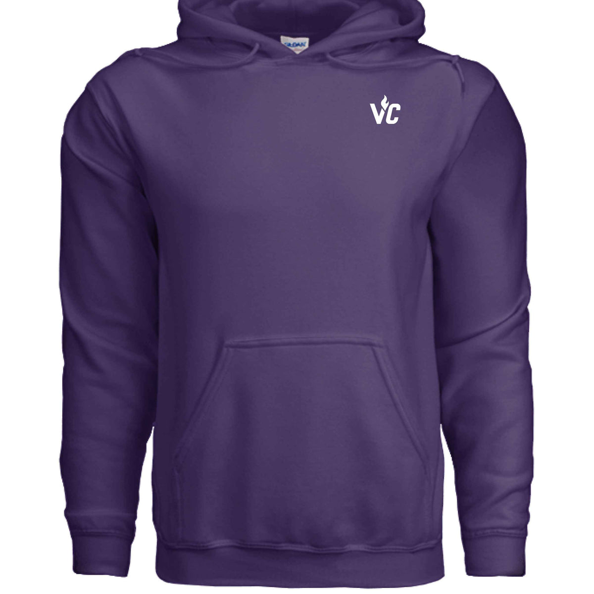 VolCrush White Letter Emblem Hoodie