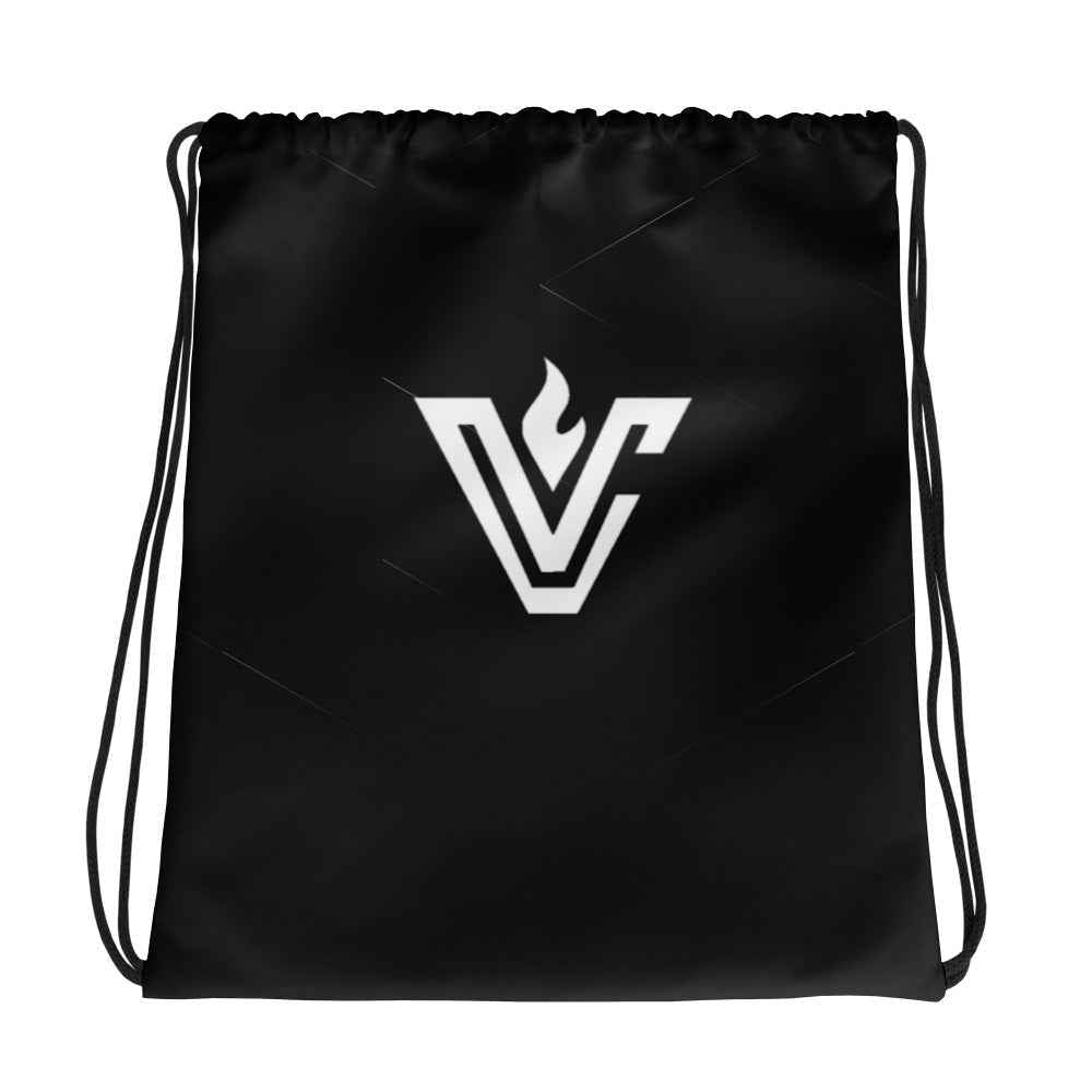 VolCrush White Emblem Drawstring bag