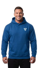 VolCrush White Emblem Hoodie