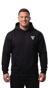 VolCrush White Emblem Hoodie