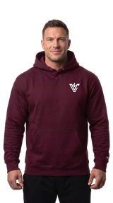 VolCrush White Emblem Hoodie