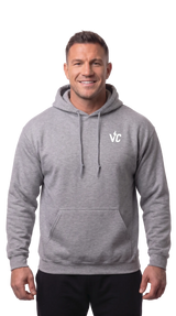 VolCrush White Letter Emblem Hoodie