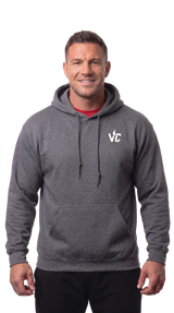 VolCrush White Letter Emblem Hoodie