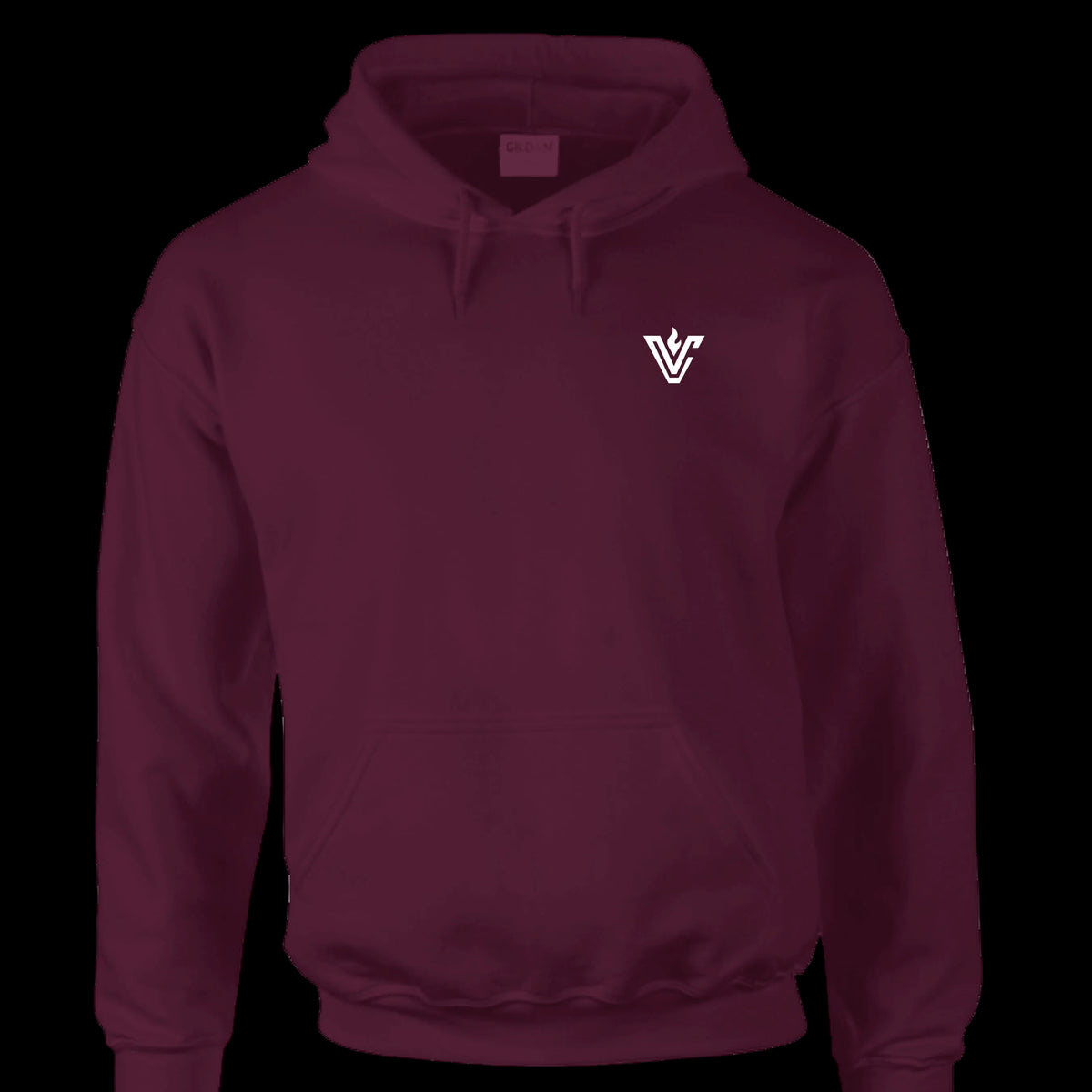 VolCrush White Emblem Hoodie