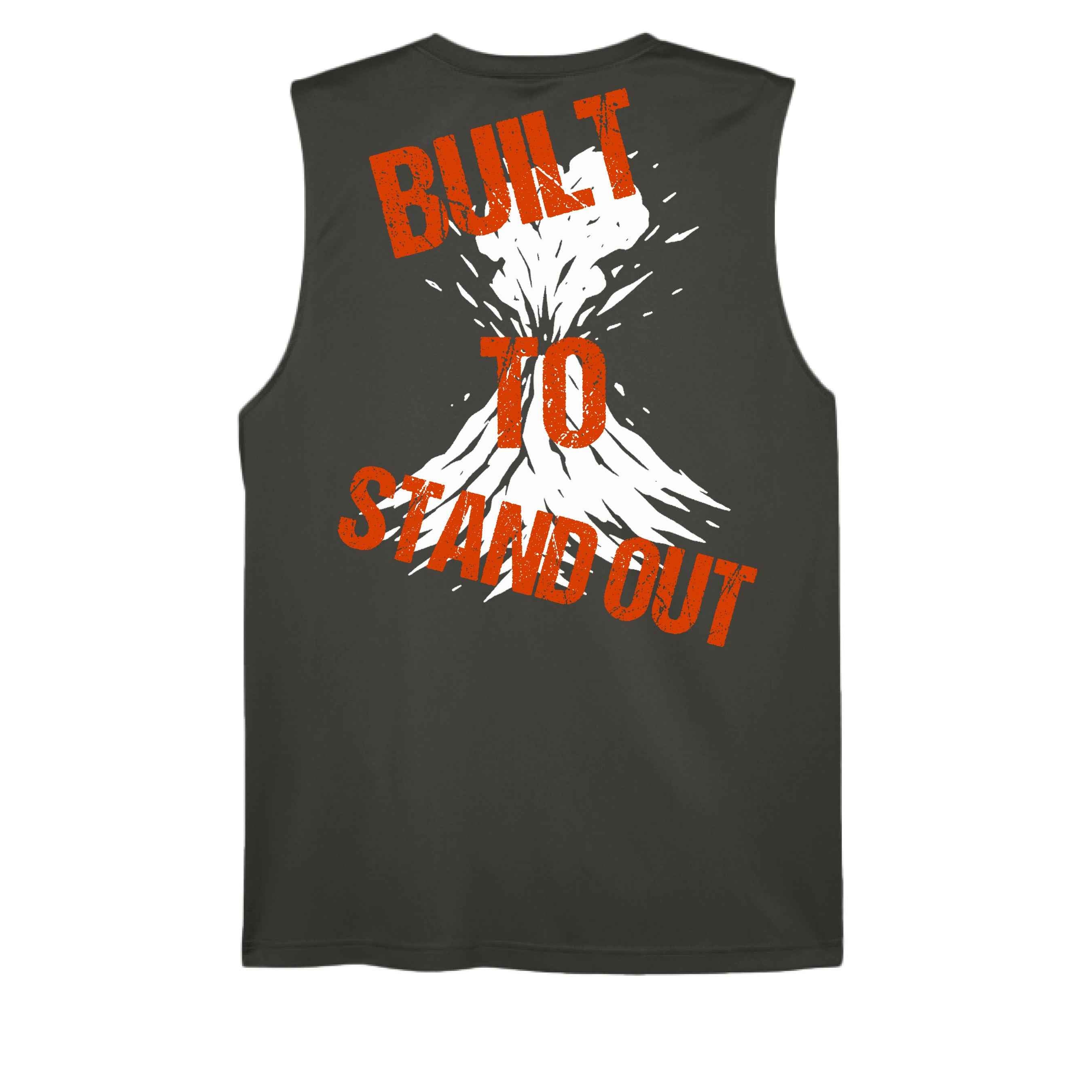 Volcano Lifting Tank-Top back graphic