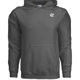 VolCrush White Letter Emblem Hoodie