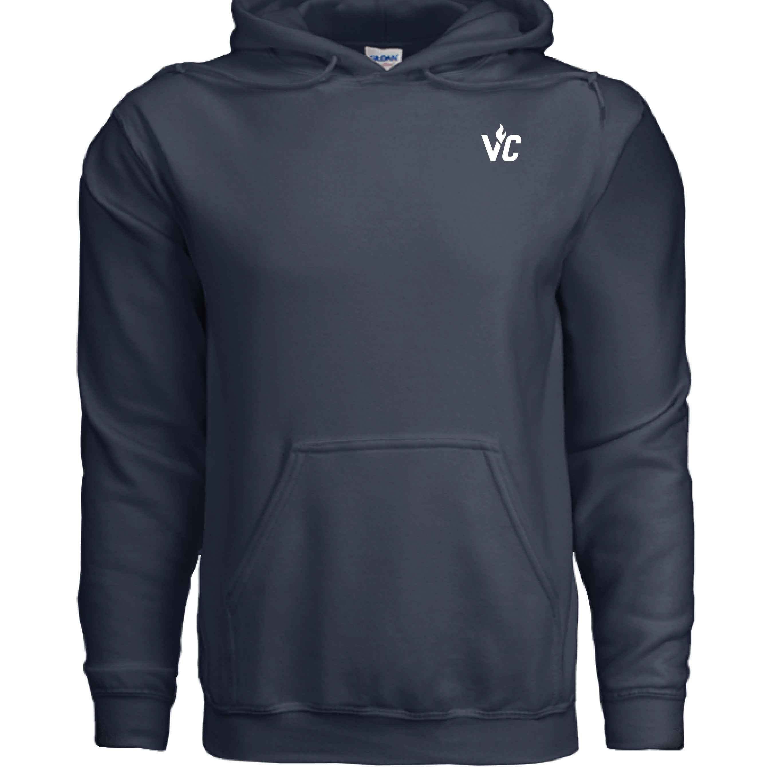 VolCrush White Letter Emblem Hoodie