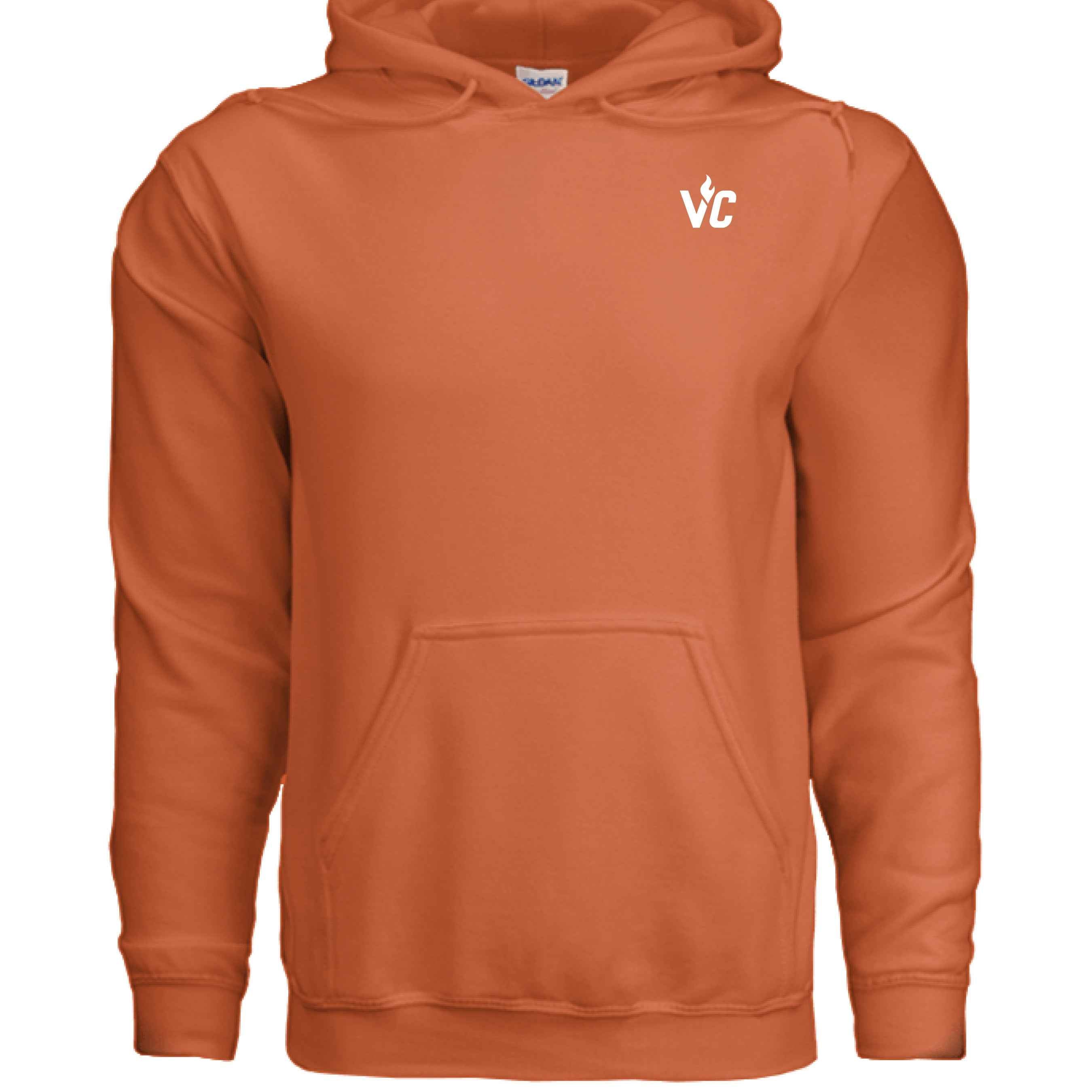 VolCrush White Letter Emblem Hoodie