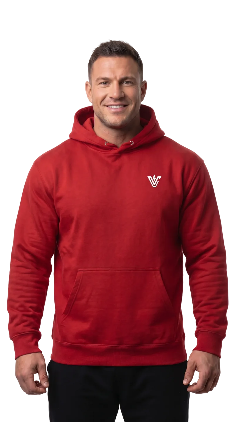 VolCrush White Emblem Hoodie